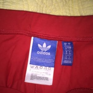 red adidas leggings